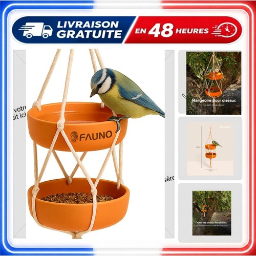Mangeoire oiseaux suspendue - oiseaux,