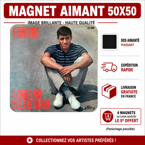 Magnet adriano celentano 5x5 - celentano,