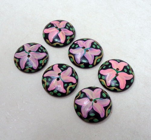 Lot boutons anciens bois - -,