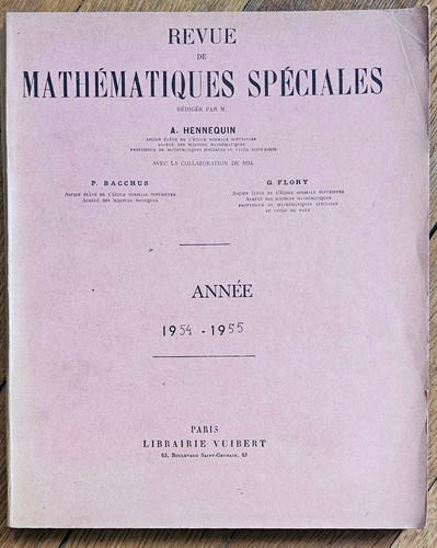 Revue mathématiques - revue, de