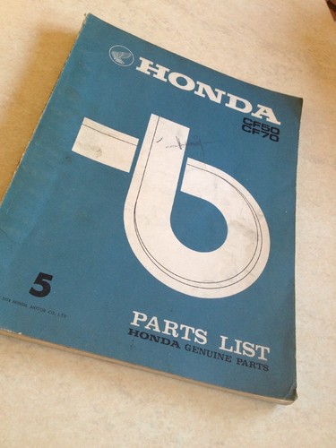Honda parts list cf50 - list, cf70