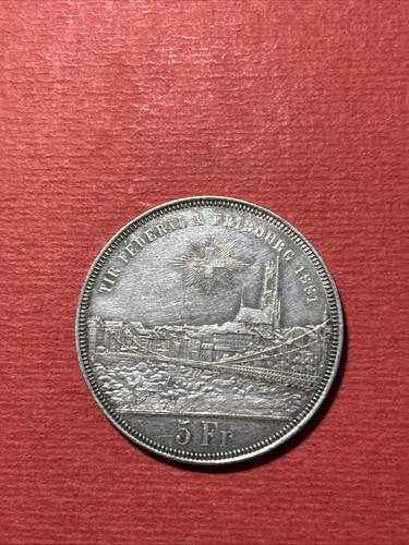 Francs suisse argent 1881 - 5,