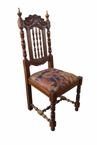 Lot chaises en bois - 6, ou