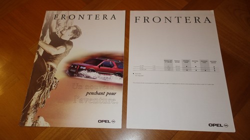 Dépliant opel frontera - dépliant,