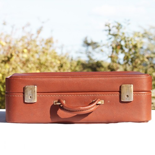 Valise marron simili - valise, en