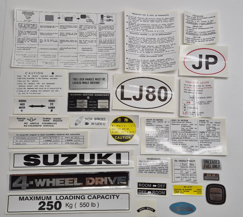 Suzuki lj80 1979 decals - lj80,