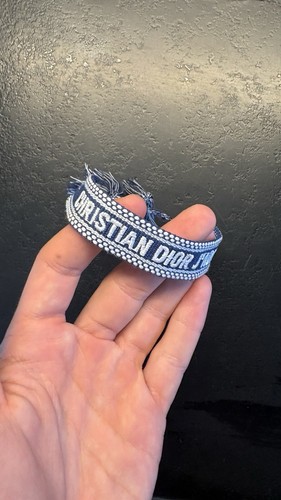Dior bracelet tissu bleu - bracelet,
