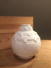 VASE CRAQUELE BLANC 1930