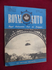 Revue Auto - Royal Auto  / belgique  - novembre  1953