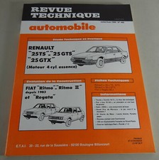 Repair Manual Revue Technique Renault 25/Fiat Ritmo/Regata status 7/1984