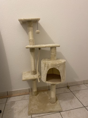 Arbre chat beige 112cm - chat,