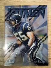 1997 Topps Finest SILVER Junior Seau #110 San Diego Chargers HOF