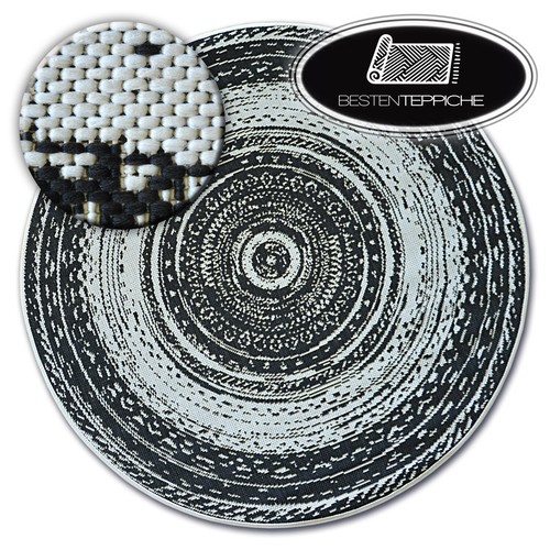 Tapis rond moderne sisal - rond, en