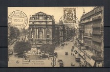BELGIQUE - Carte postale BRUXELLES - Oblitération Salon de l' Alimentation 1937