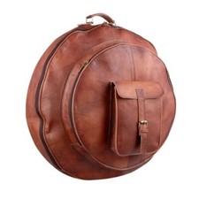 Sac vintage rond en cuir sac
