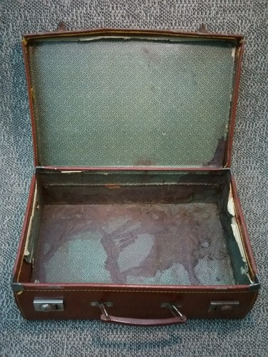 Ancienne mallette cuir - mallette, en