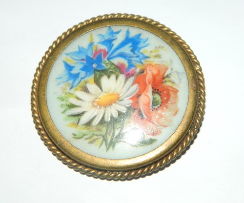 Jolie broche limoges signé - broche,