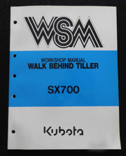 Original Kubota 700 SX700 Rotatif Motoculteur Service Réparation Manuel Très Bon