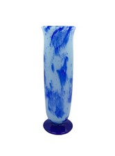 Vase verre Marmoréen Bleu