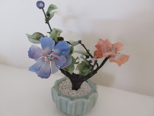 Oriental glass feng shui tree - glass,