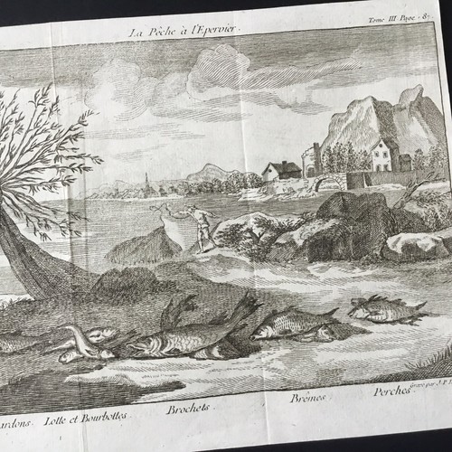 Gravure pêche epervier - pêche, À