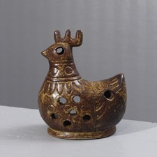 Bougeoir photophore grès