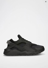 Nike Air Huarache en cuir - Noir