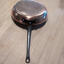 8" Skillet Mauviel M'Heritage Copper M250c, Cast Iron Handle Skillet