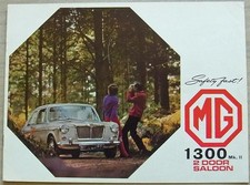 MG 1300 Mk II Car Sales Brochure Sept 1968 #2587