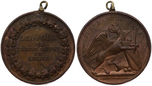Médaille baden leopold pour - médaille,