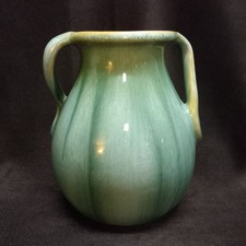 WELLER NILE GREEN ARTS & CRAFTS FLAMBE GLAZE AMERICAN ART POTTERY VASE