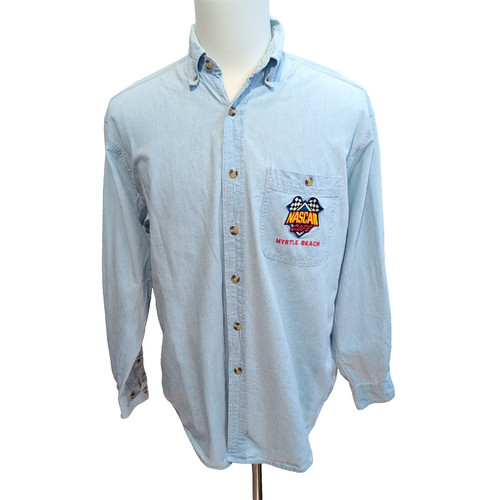 Chemise jean nascar café - jean,