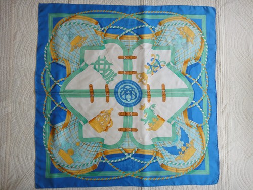 Foulard carre soie hermes - foulard/carre,