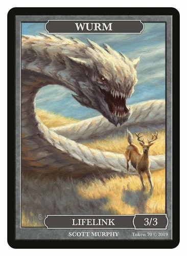 Wurm lifelink token - wurm,
