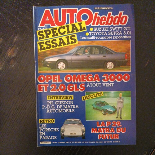 Auto hebdo 549 toyota supra - hebdo,