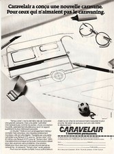 Publicité ancienne caravane Caravelair 1982 issue de magazine