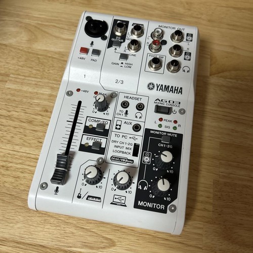 Yamaha ag03 white webcasting - ag03,