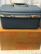 Vintage JCPenney by Samsonite Beauty Case with Key & Mirror in Original Box