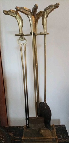 Serviteur cheminée têtes - de,