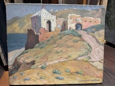 Jules Louis MORETEAU HST Safi Maroc Orientaliste SBD situé daté 1927  38-46 8F