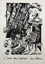 Nicolas Vial, Carte De Voeux, Lithographie, XXe