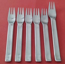 6pc IKEA Poem Stainless 1 Dinner Fork & 5 SALAD/DESSERT FORKS Free Ship