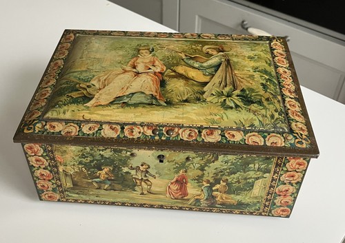 Ancienne boite biscuits - biscuits, en