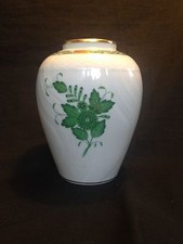Vase En Porcelaine Antique Herend Marqué Hongrie 6450 / AV