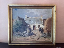 Ancien tableau huile signée
