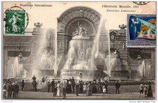 13 MARSEILLE - exposition coloniale - fontaine lumineuse