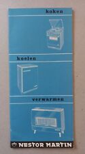 1969 Nestor Martin Brochure Pamphlet Price List Stoves Heaters Fridges Dutch