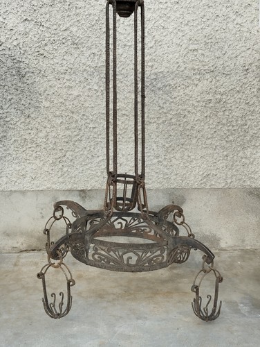 Lustre art deco fer forge - deco,
