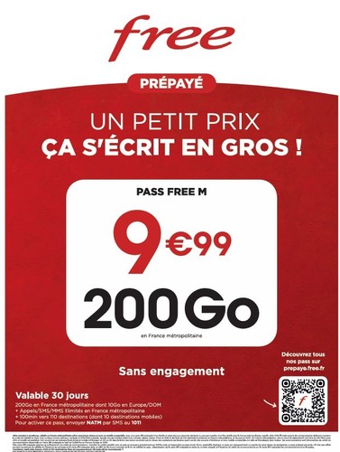 Carte sim prépayé free - carte,