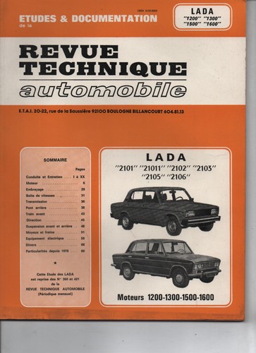 Revue technique auto - technique, lada